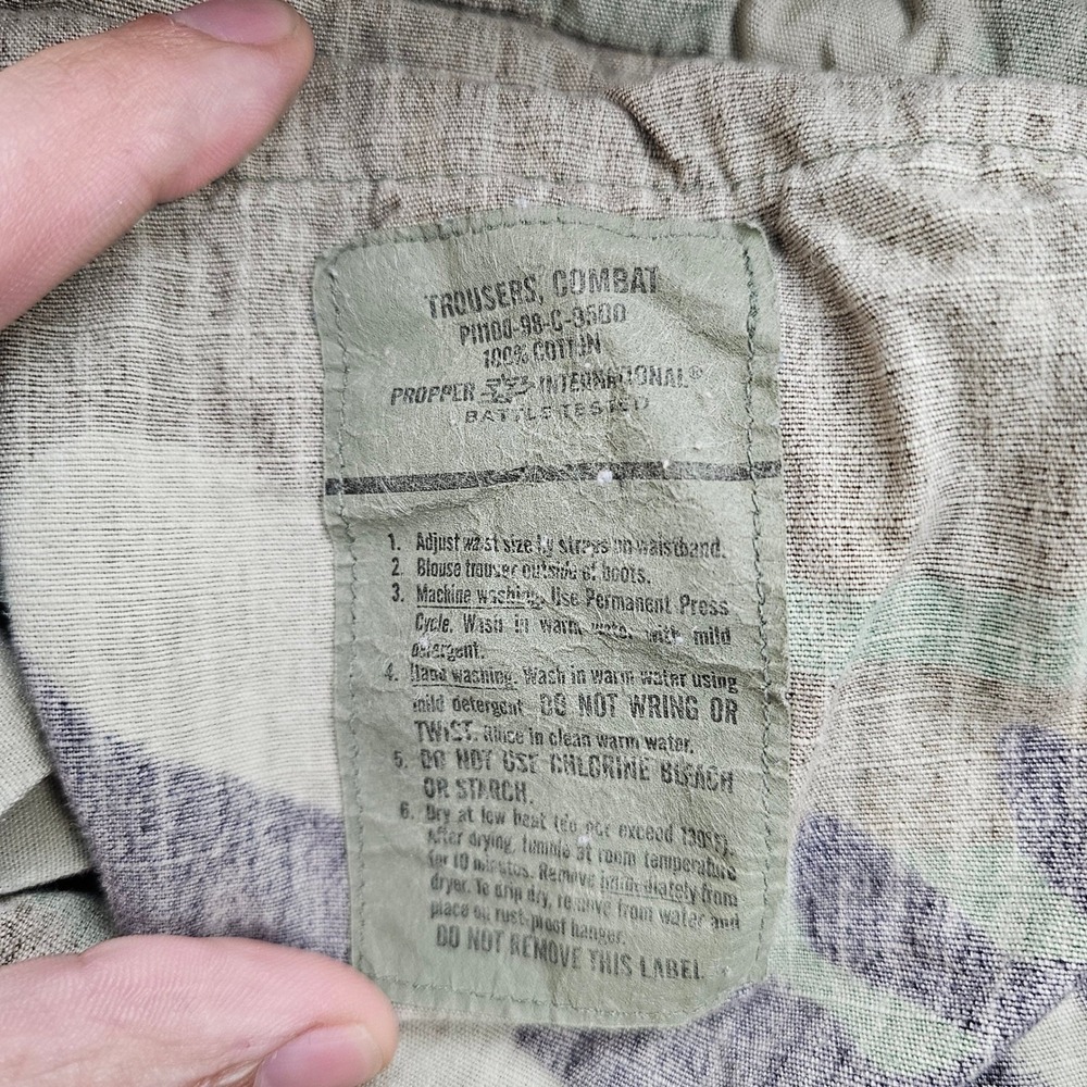 Propper International Woodland Camo Cargo Combat Trousers Mens Large Regular - Picture 8 of 10